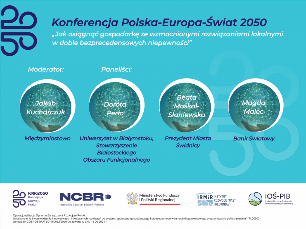 Prelegenci sesji "Jak osiągnąć gospodarkę ze wzmocnionymi rozwiązaniami lokalnymi w dobie bezprecedensowych niepewności"